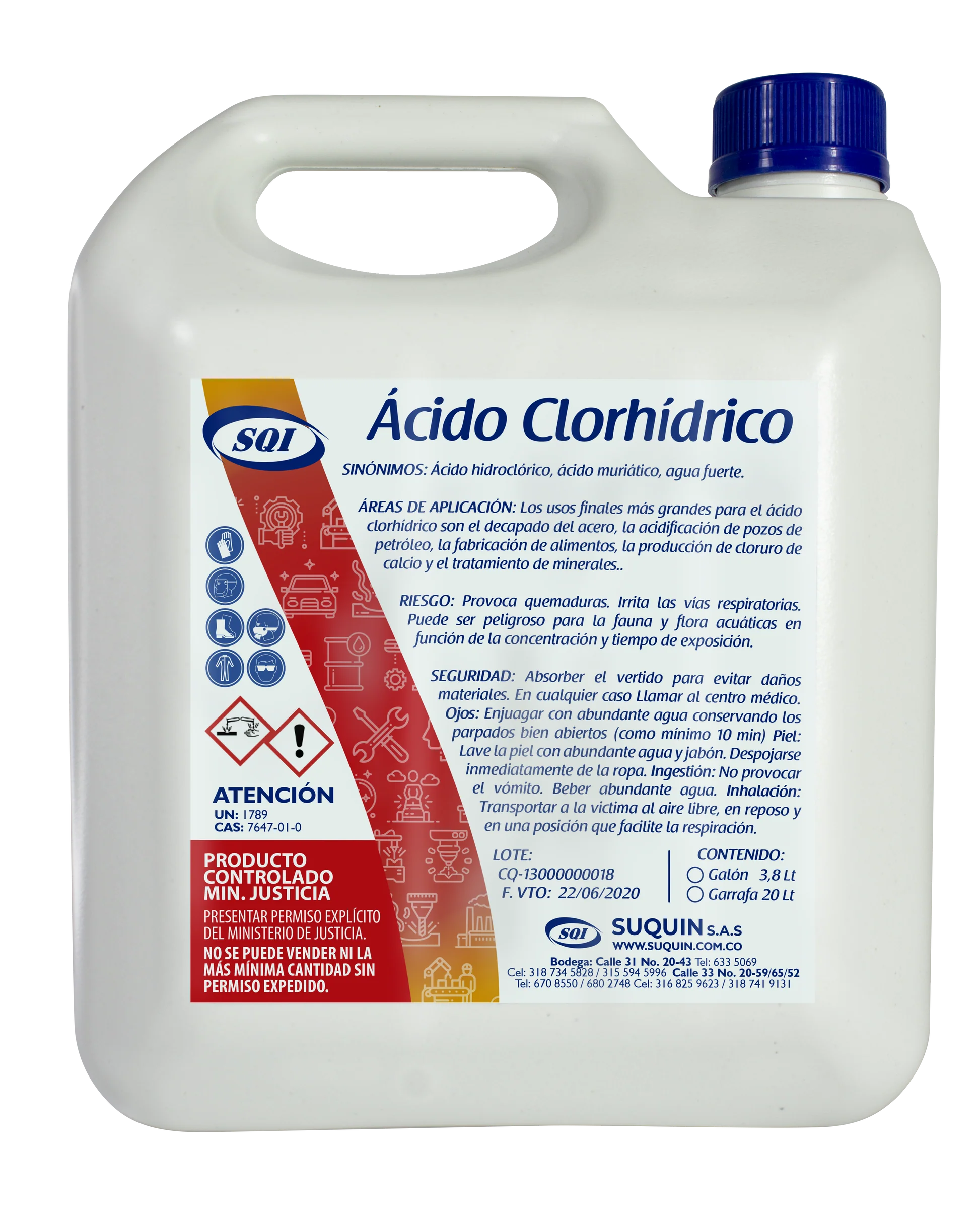 acido clorhidrico quimico suquin